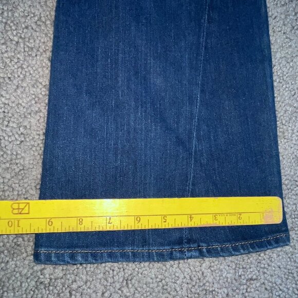 TRUE RELIGION JOEY TWISTED LEG LOW RISE BELL BOTTOm JEANS - MADE IN USA -27 TALL - Picture 16 of 16